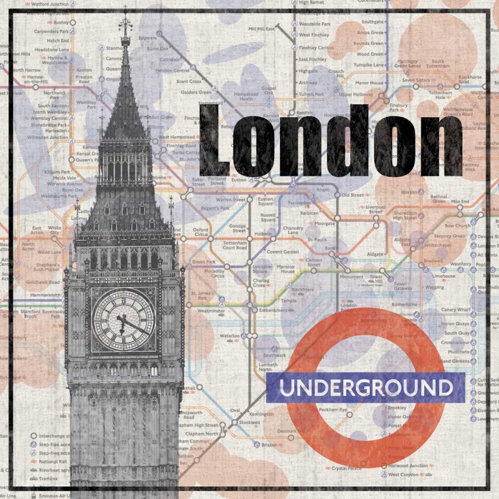 London Train art print by Lauren Gibbons for $57.95 CAD