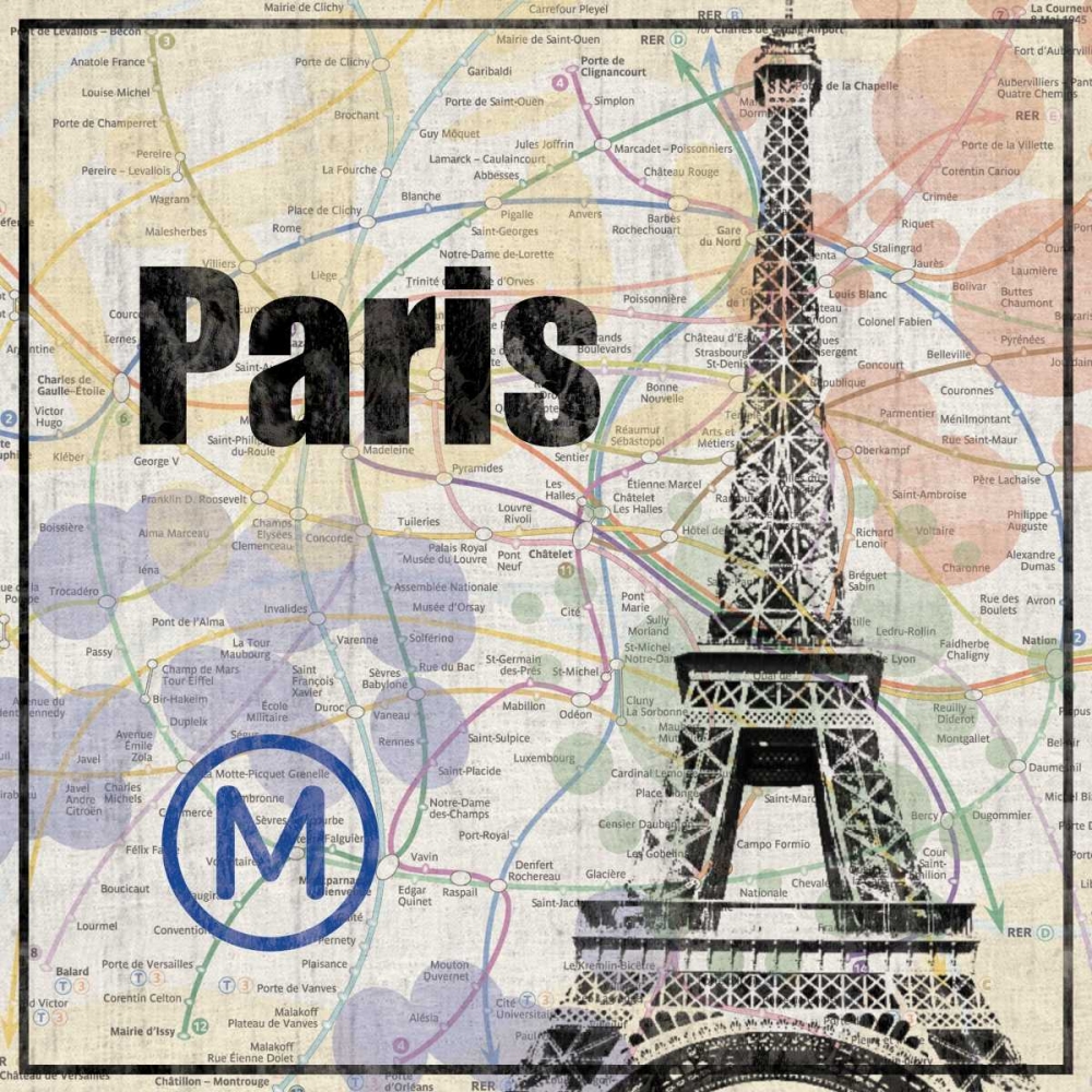Paris Train art print by Lauren Gibbons for $57.95 CAD