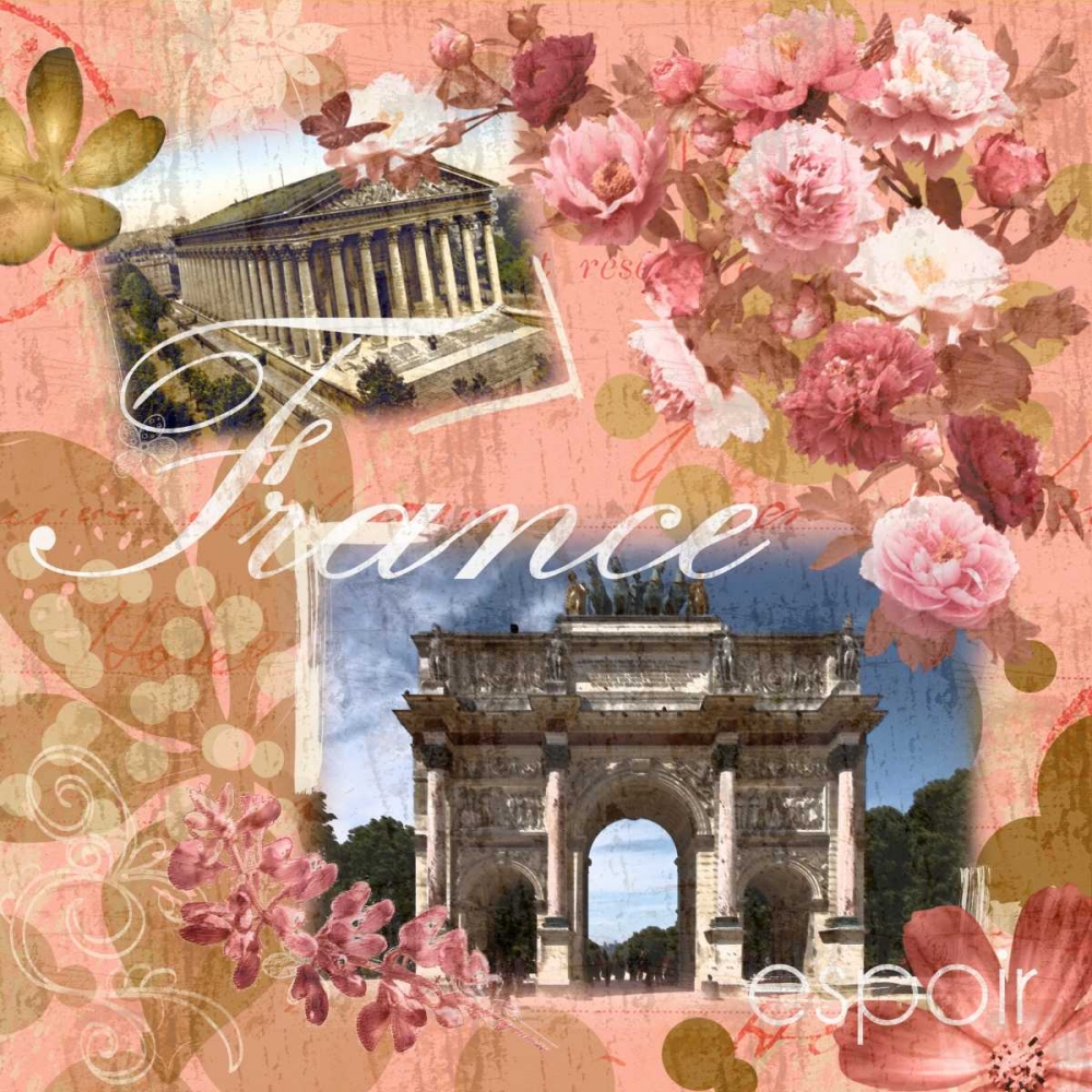 France Amour Coral art print by Lauren Gibbons for $57.95 CAD