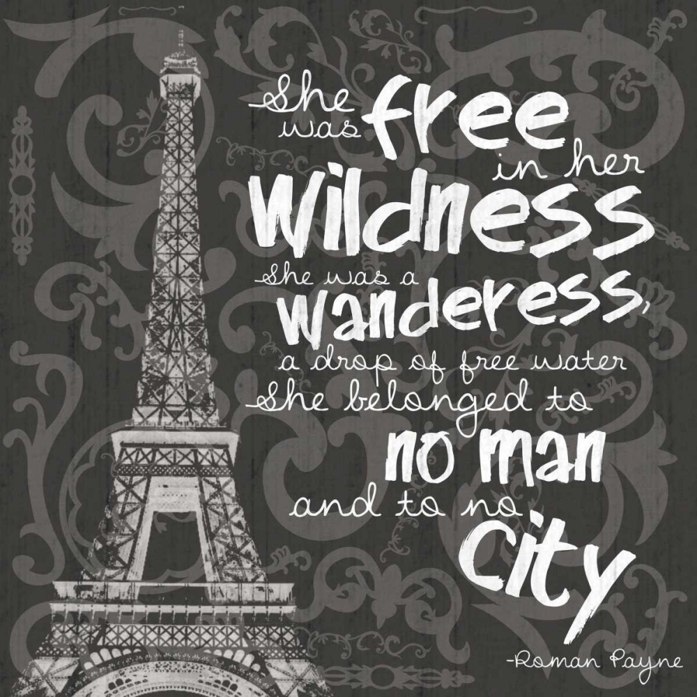 Paris City BW art print by Lauren Gibbons for $57.95 CAD