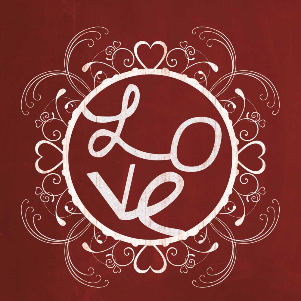 Red Chalk Love art print by Lauren Gibbons for $57.95 CAD