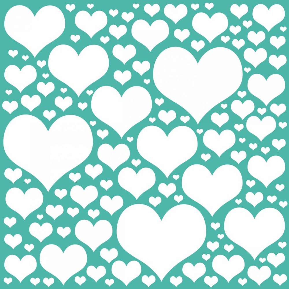 Teal Heart Storm art print by Lauren Gibbons for $57.95 CAD