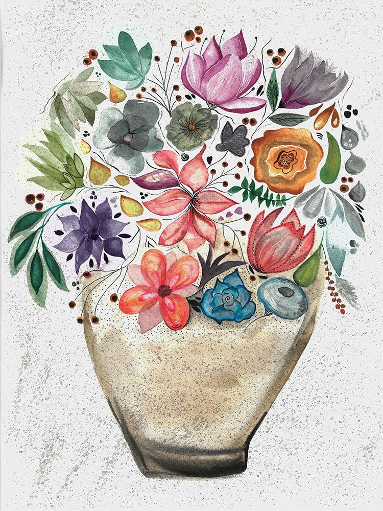 Bountiful Blossoms Watercolor Splendor art print by Julia Frost for $57.95 CAD