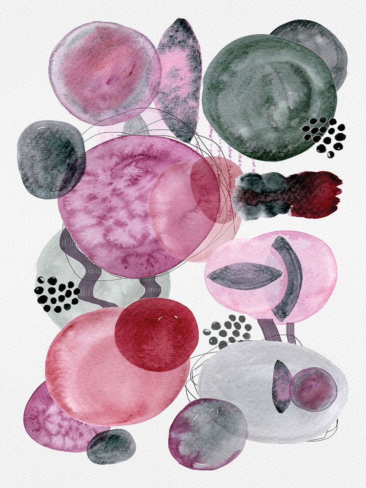 Whispers Of Amethyst Watercolor Harmony art print by Julia Frost for $57.95 CAD