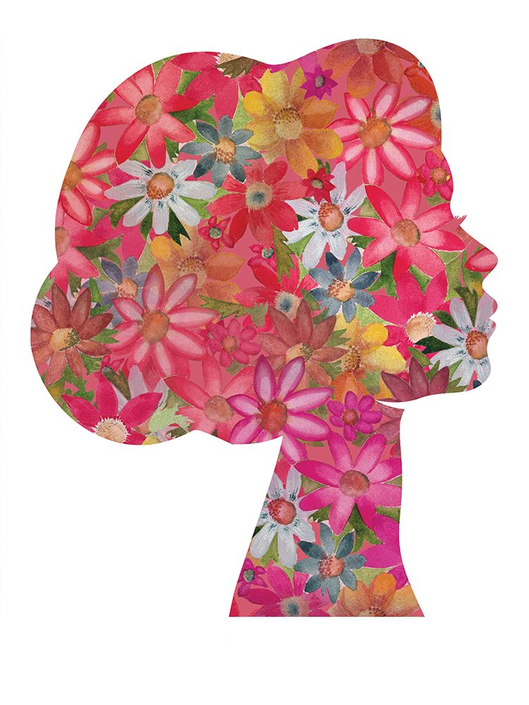 Mindful Crimson Floral 1 art print by Julia Frost for $57.95 CAD