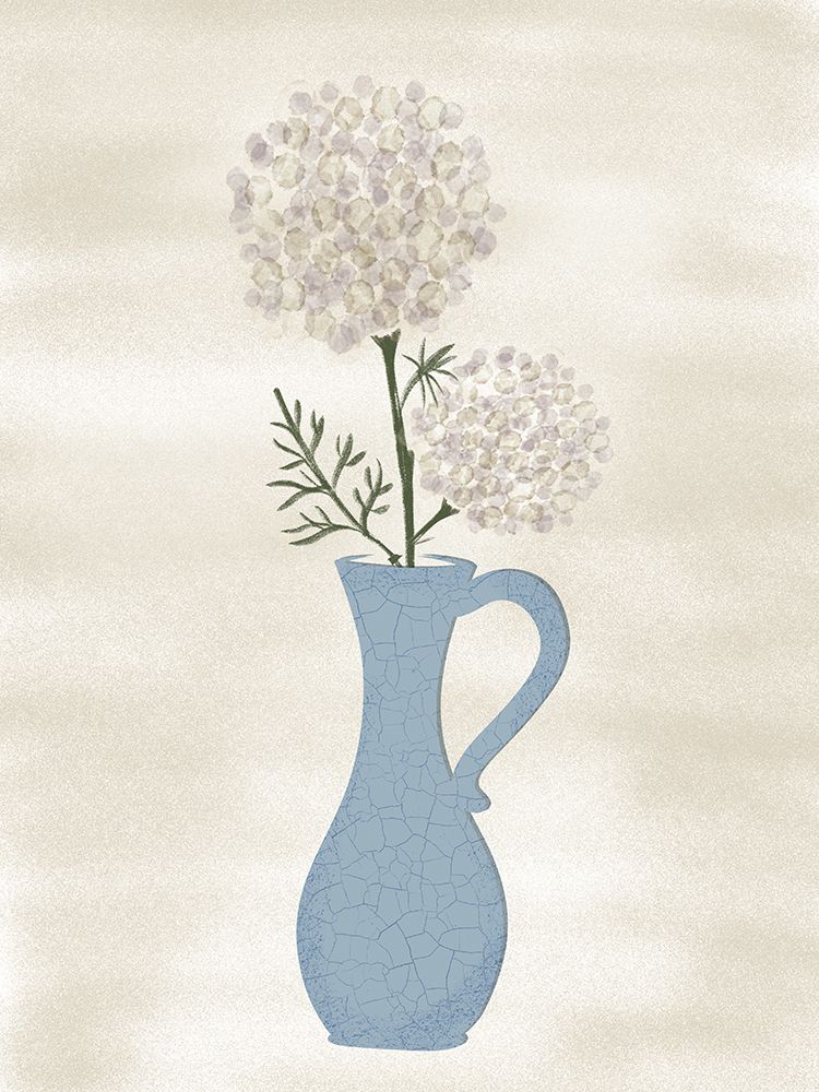 Neutral Farmhouse Flower 1 art print by Julia Frost for $57.95 CAD
