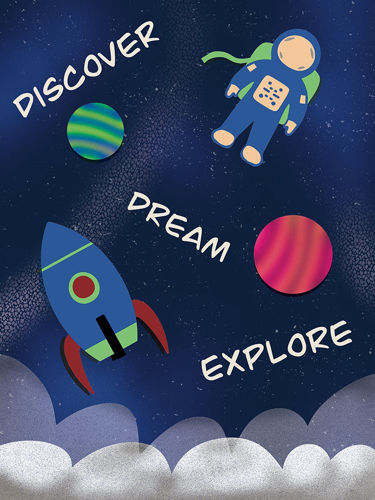 Space Odyssey For Young Explorers 3 art print by Julia Frost for $57.95 CAD