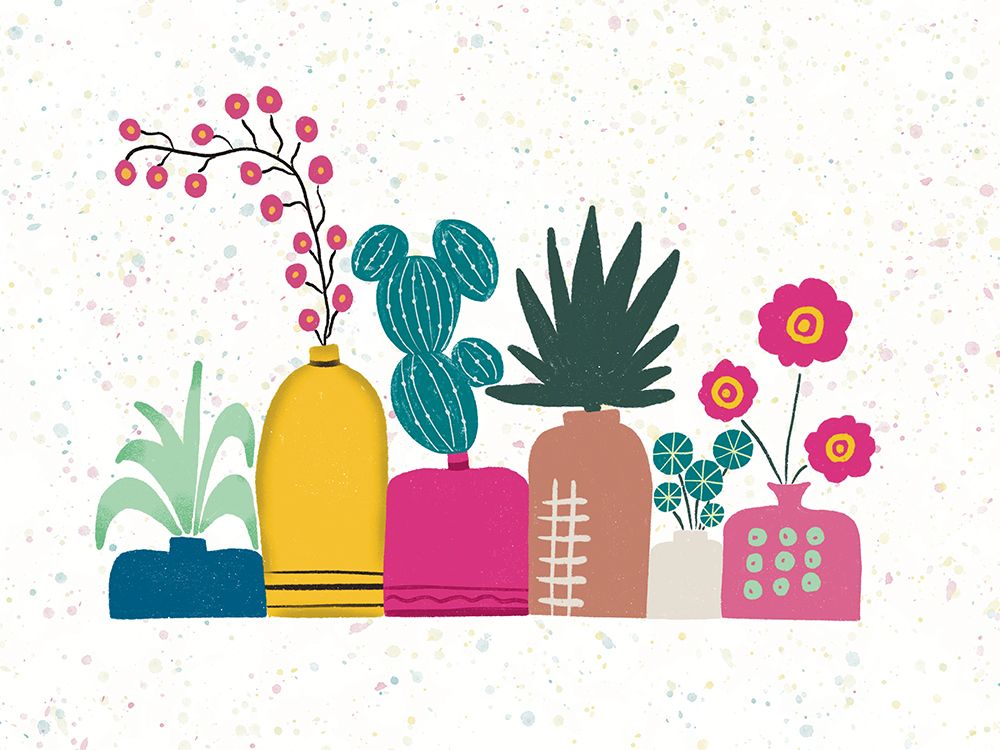 Colorful Vases art print by Julia Frost for $57.95 CAD