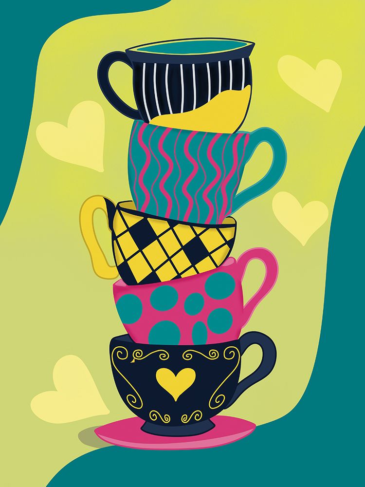 Tea Set 2 art print by Julia Frost for $57.95 CAD
