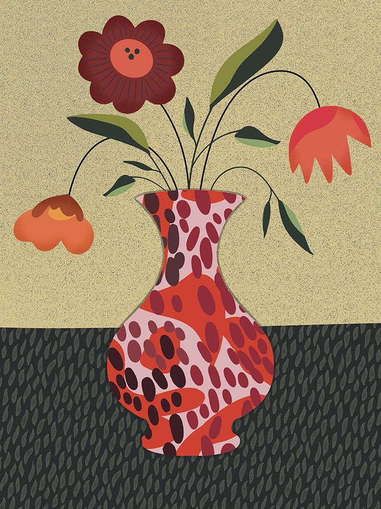 Animal Print Vase 1 art print by Julia Frost for $57.95 CAD