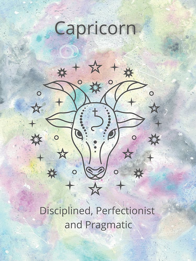 Horoscope Collection Capricorn art print by Julia Frost for $57.95 CAD