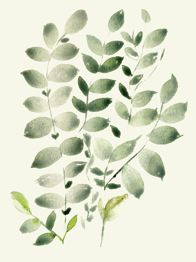 Neutral Watercolor Leaves 1 art print by Julia Frost for $57.95 CAD