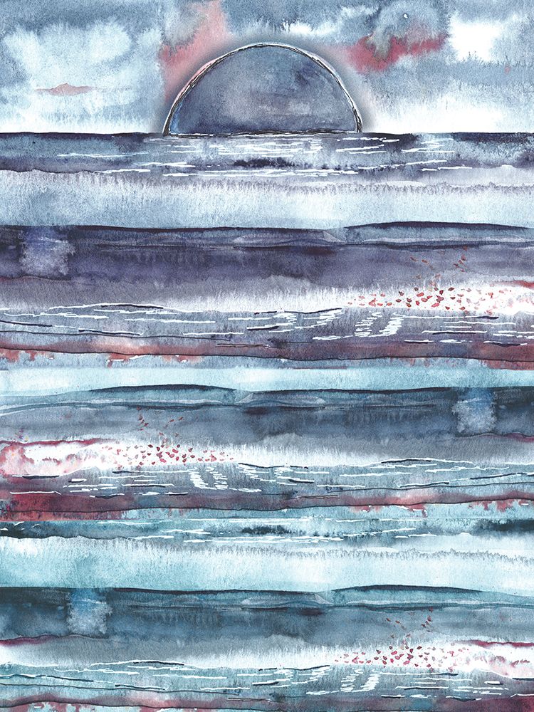 Watercolor Sunset 2 art print by Julia Frost for $57.95 CAD