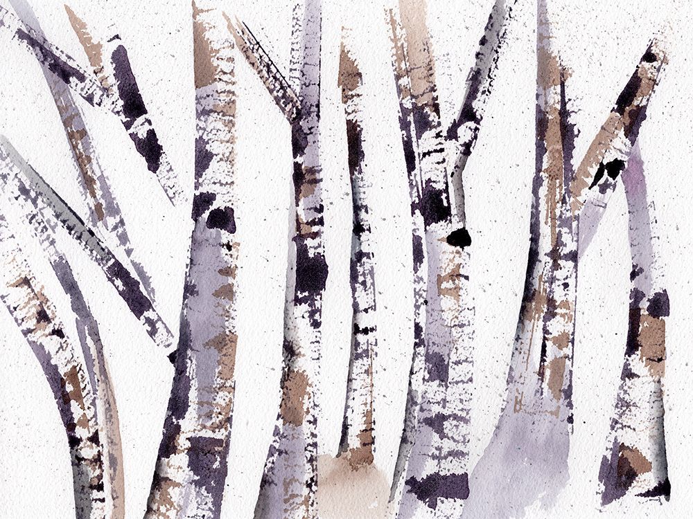 Lavender Birch Trees art print by Julia Frost for $57.95 CAD