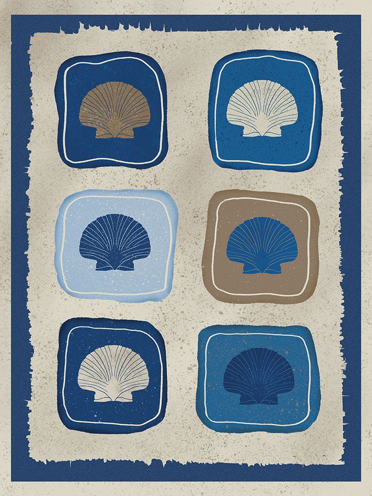 Nautical Block Print 1 art print by Julia Frost for $57.95 CAD