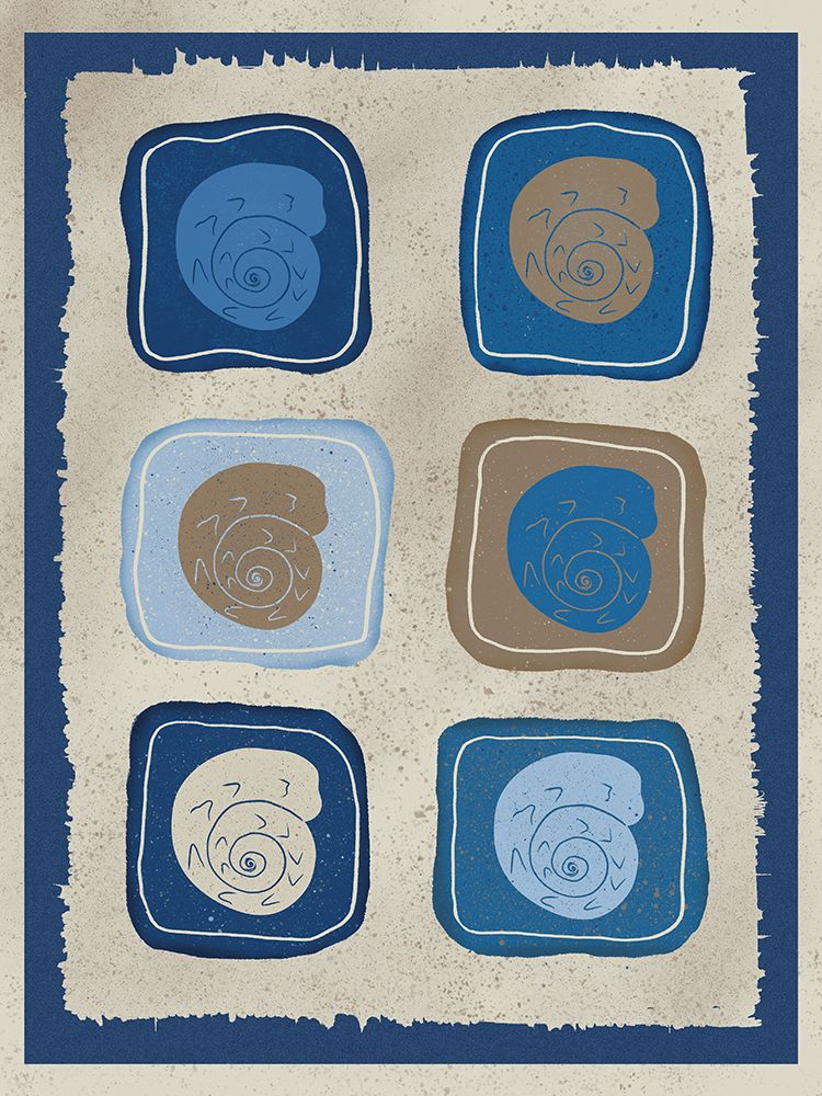 Nautical Block Print 2 art print by Julia Frost for $57.95 CAD