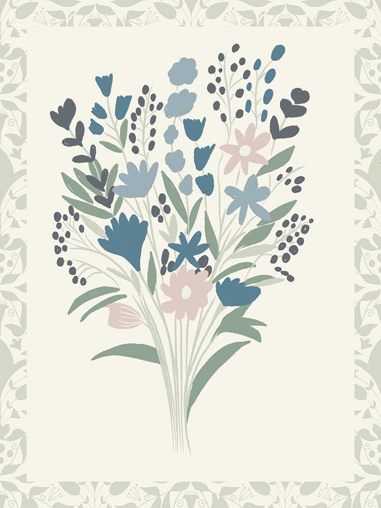 Botanical Bliss Border 1 art print by Julia Frost for $57.95 CAD