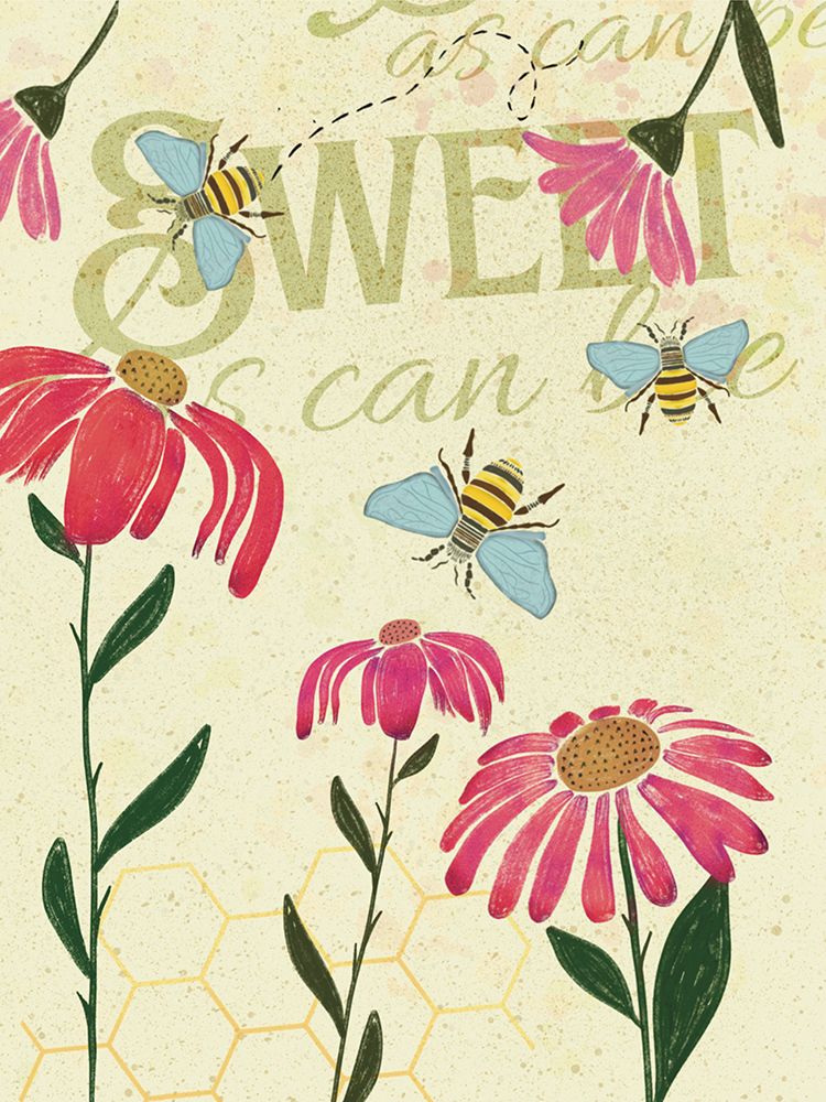 Bee Garden 3 art print by Julia Frost for $57.95 CAD