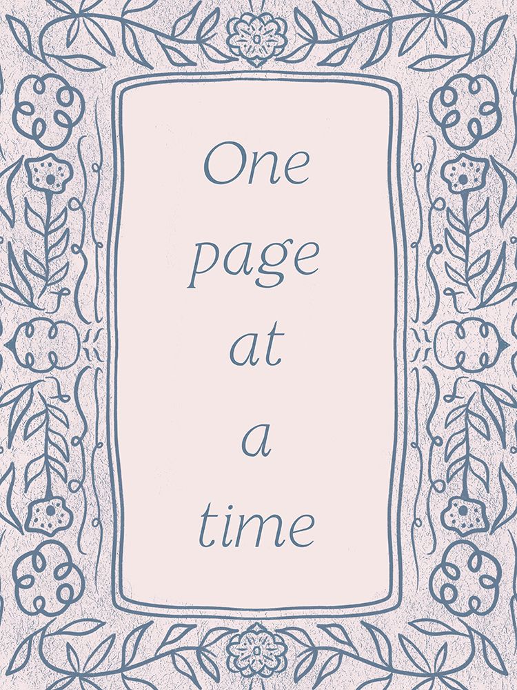 One Page At A Time 2 art print by Julia Frost for $57.95 CAD