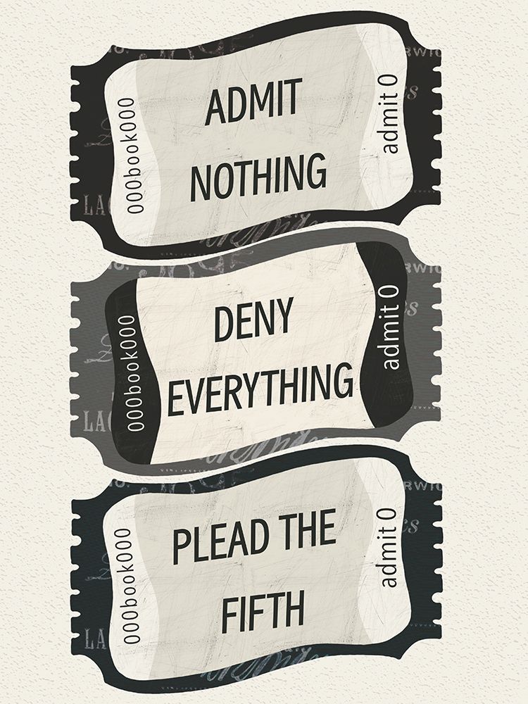 Deny Everything BW art print by Julia Frost for $57.95 CAD