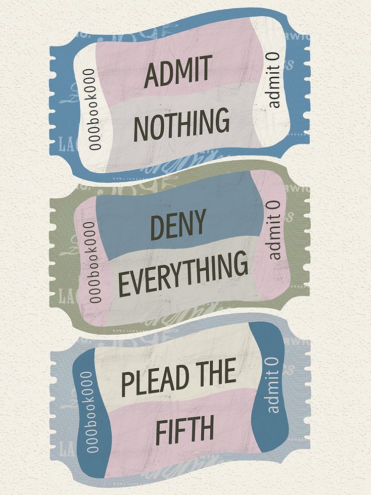 Deny Everything Blue art print by Julia Frost for $57.95 CAD