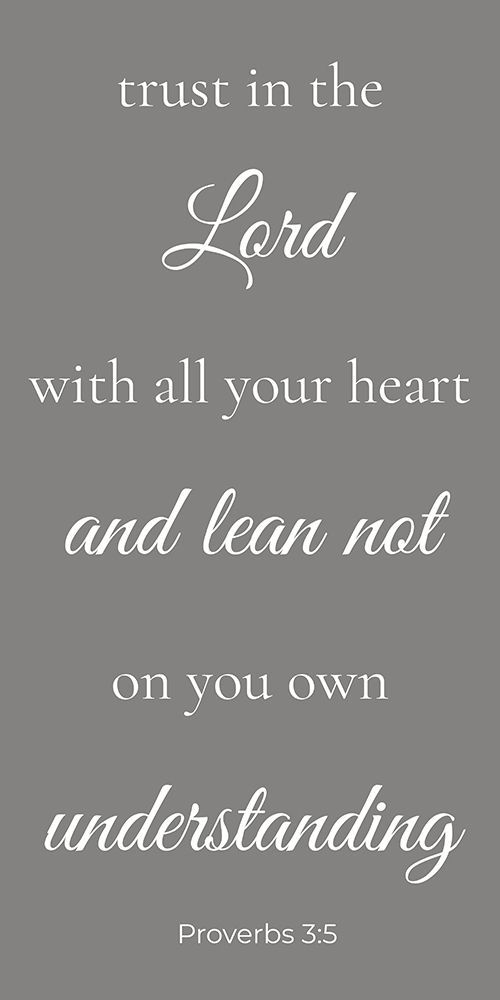 Trust In The Lord art print by Julia Frost for $57.95 CAD
