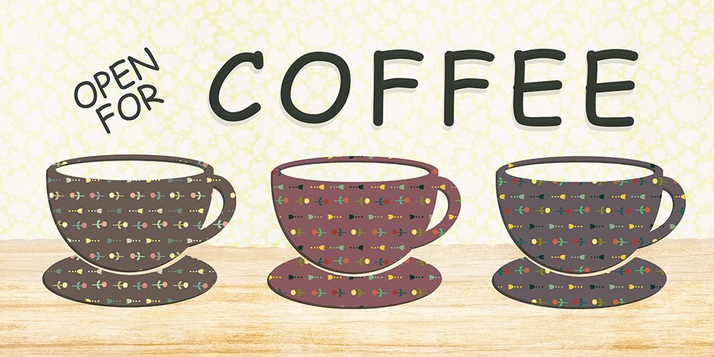 Open For Coffee art print by Julia Frost for $57.95 CAD