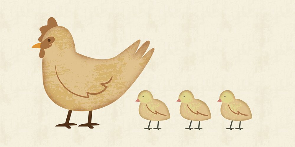 Chicken Family art print by Julia Frost for $57.95 CAD