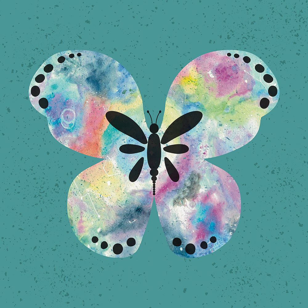 Cosmic Flutter Watercolor Butterfly art print by Julia Frost for $57.95 CAD