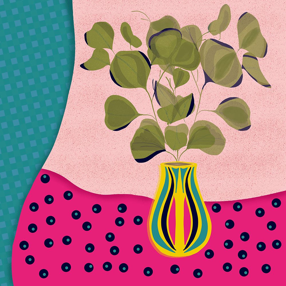 Eucalyptus Vase 1 art print by Julia Frost for $57.95 CAD