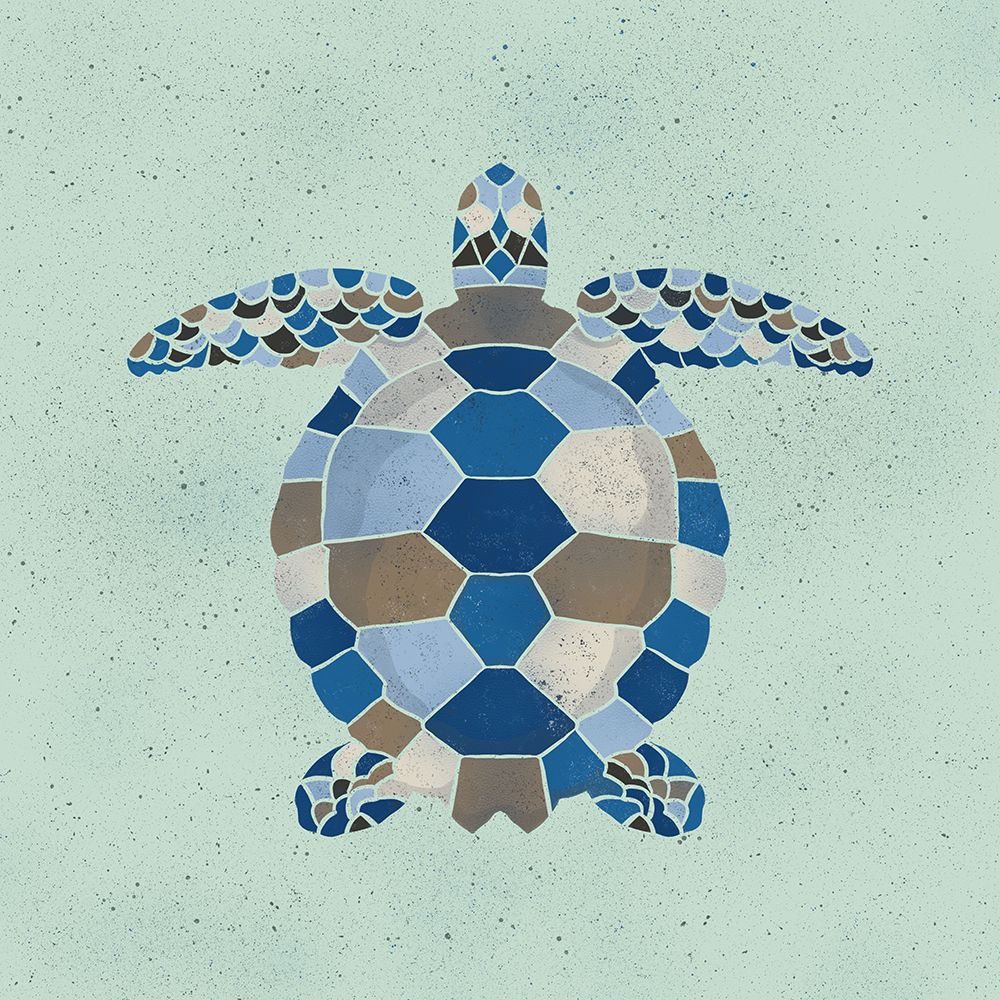 Nautical Turtle 1 art print by Julia Frost for $57.95 CAD