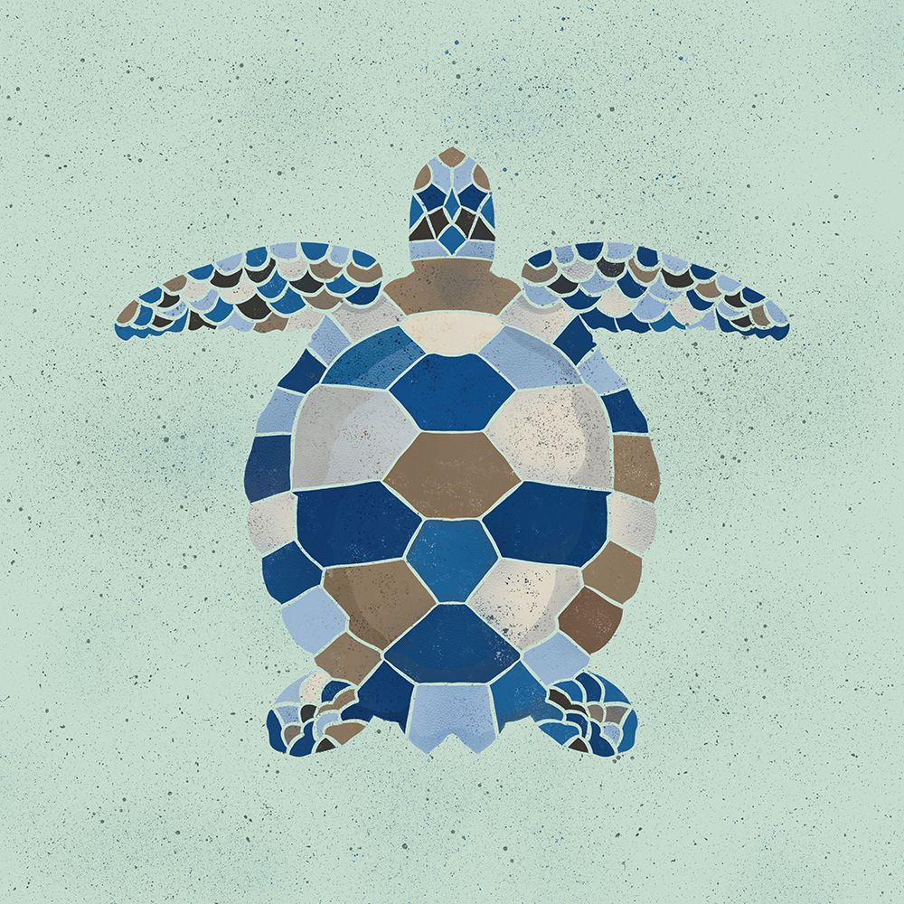 Nautical Turtle 2 art print by Julia Frost for $57.95 CAD