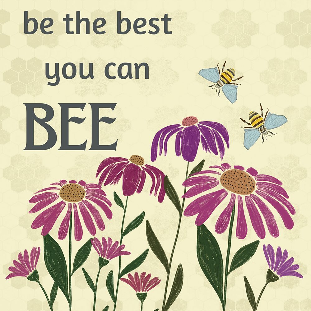 Be The Best Bee 1 art print by Julia Frost for $57.95 CAD