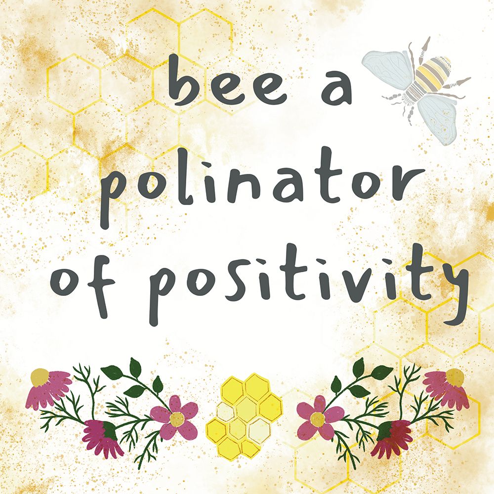 Positivity Bee 1 art print by Julia Frost for $57.95 CAD