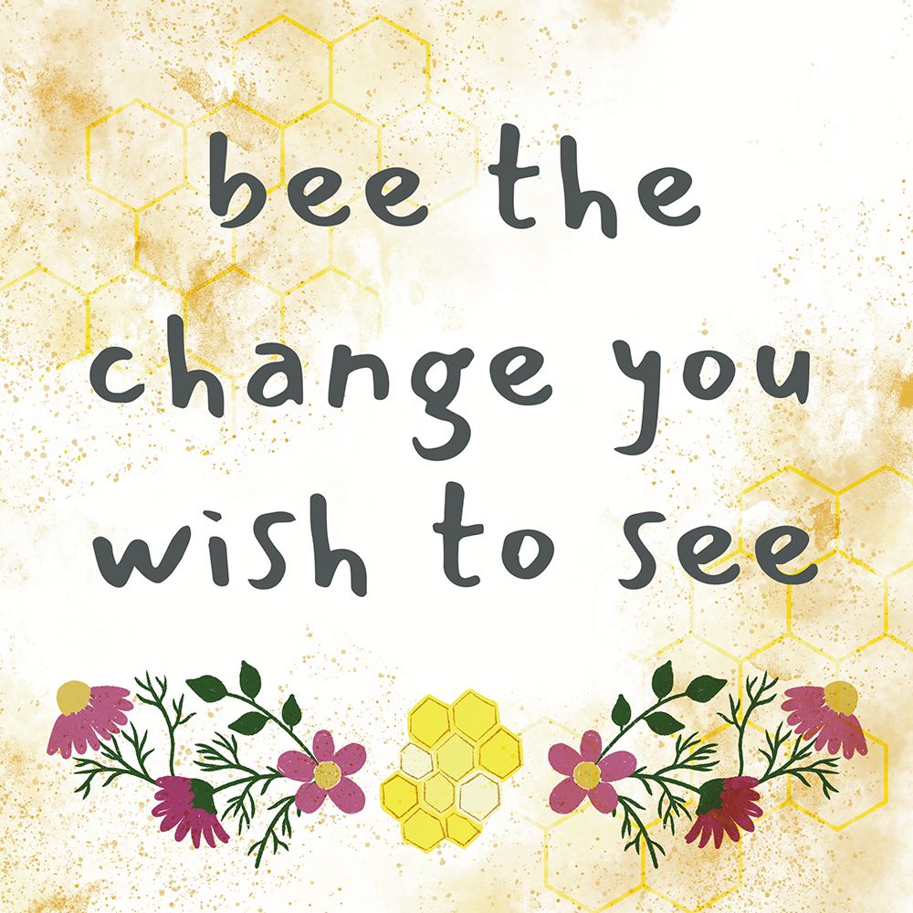Positivity Bee 3 art print by Julia Frost for $57.95 CAD