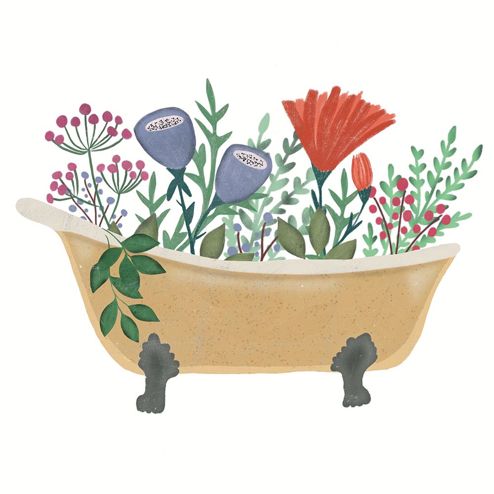 Colorful Bathtub 1 art print by Julia Frost for $57.95 CAD