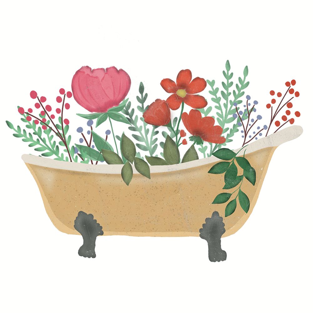 Colorful Bathtub 2 art print by Julia Frost for $57.95 CAD