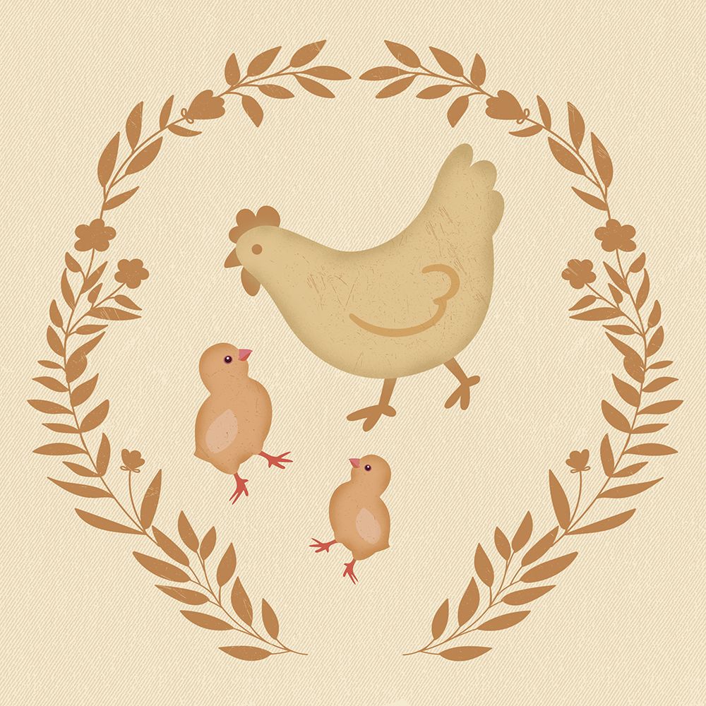 Chicken Family 2 art print by Julia Frost for $57.95 CAD