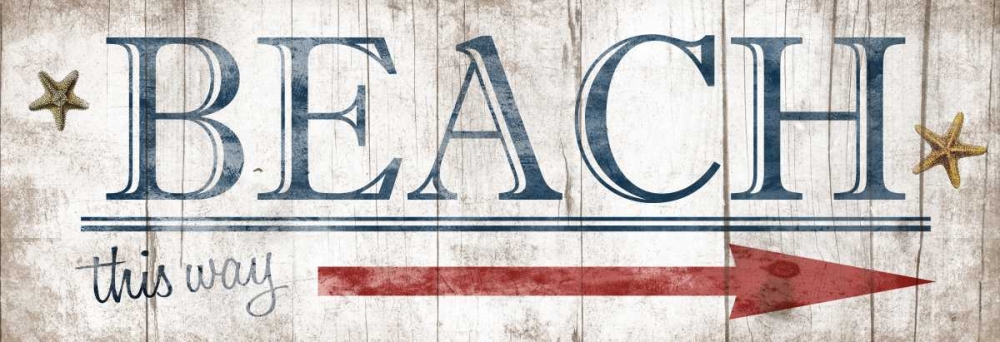 Beach Sign art print by Jace Grey for $57.95 CAD