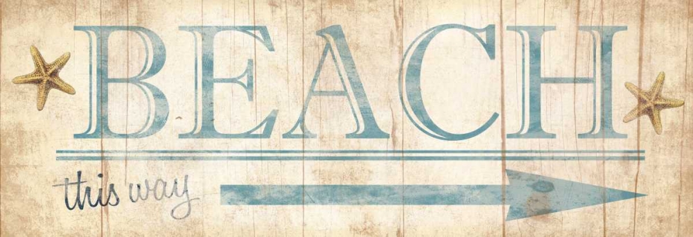 Beach Sign art print by Jace Grey for $57.95 CAD