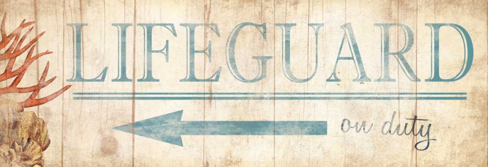 Lifeguard Sign art print by Jace Grey for $57.95 CAD