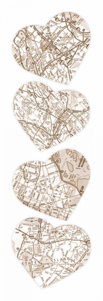Map To  Your Heart  2 art print by Jace Grey for $57.95 CAD