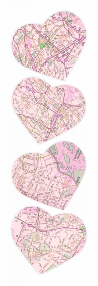 Map To  Your Heart  4 art print by Jace Grey for $57.95 CAD