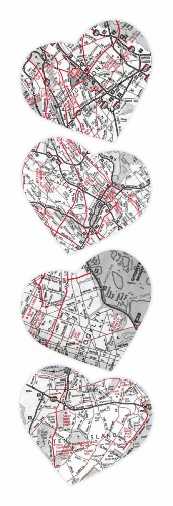 Map To  Your Heart 5 art print by Jace Grey for $57.95 CAD