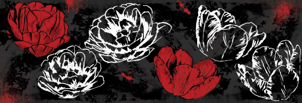 Floral sketch black art print by Jace Grey for $57.95 CAD