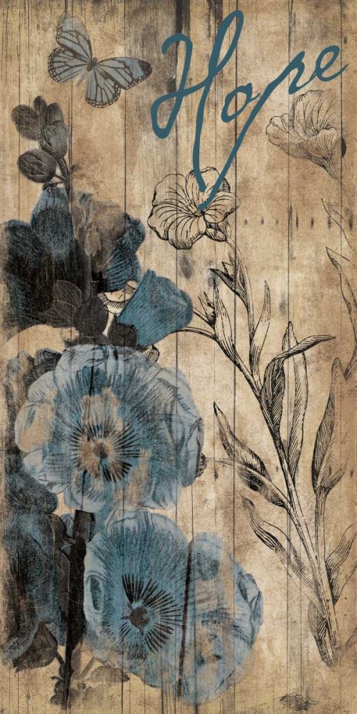 Wood Floral Hope art print by Jace Grey for $57.95 CAD