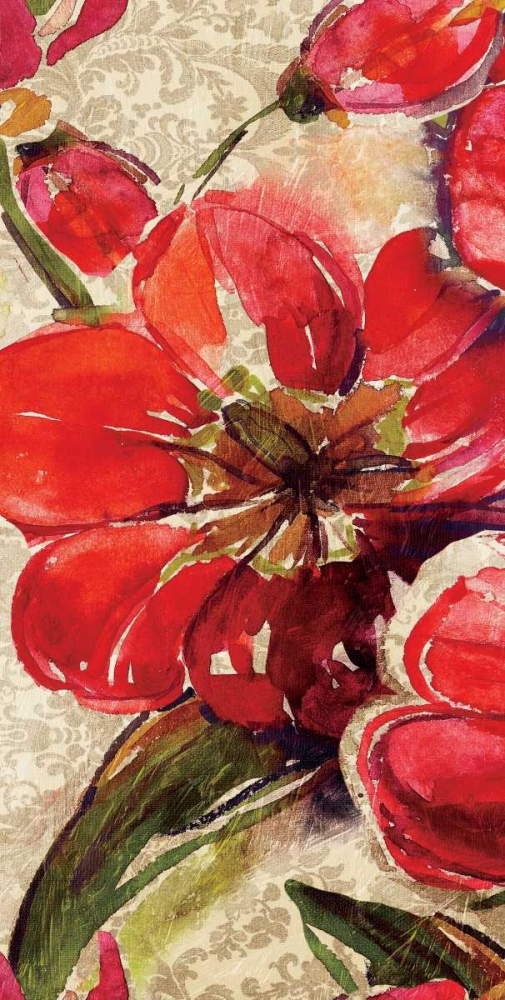 Red Floral B art print by Jace Grey for $57.95 CAD