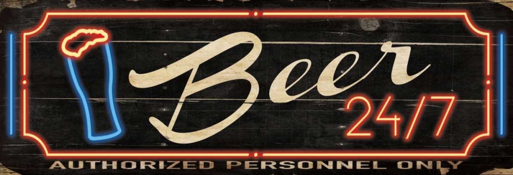 Wooden Beer 24-7 art print by Jace Grey for $57.95 CAD