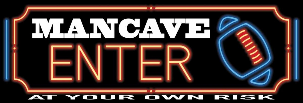 Neon Football Sign art print by Jace Grey for $57.95 CAD