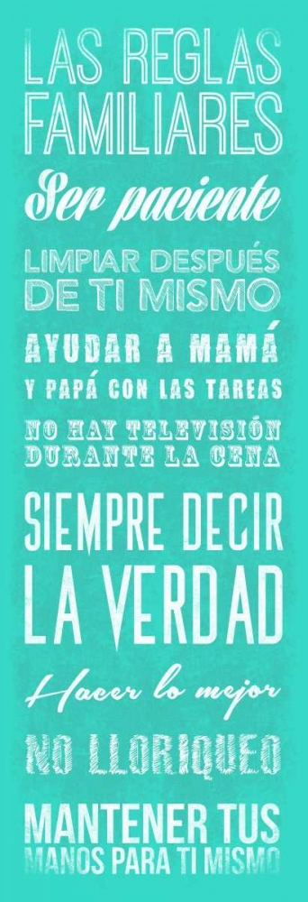 Las reglas familiares art print by Jace Grey for $57.95 CAD